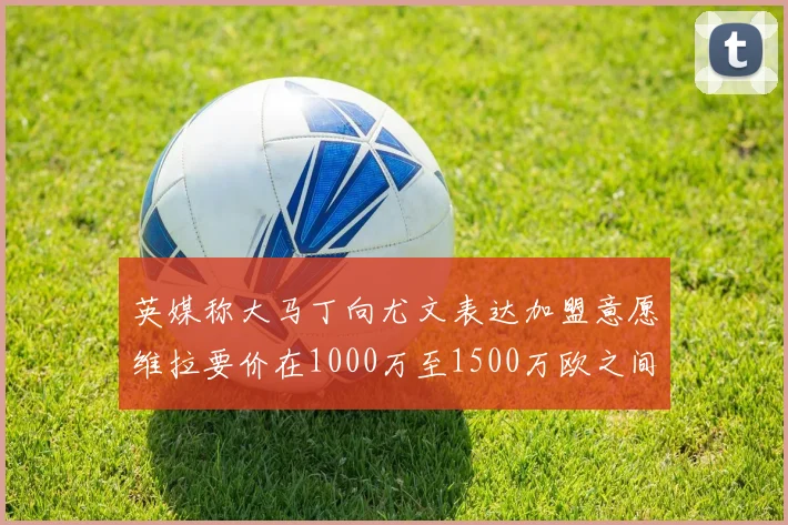 英媒称大马丁向尤文表达加盟意愿维拉要价在1000万至1500万欧之间